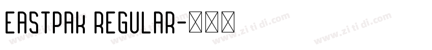 Eastpak Regular字体转换
